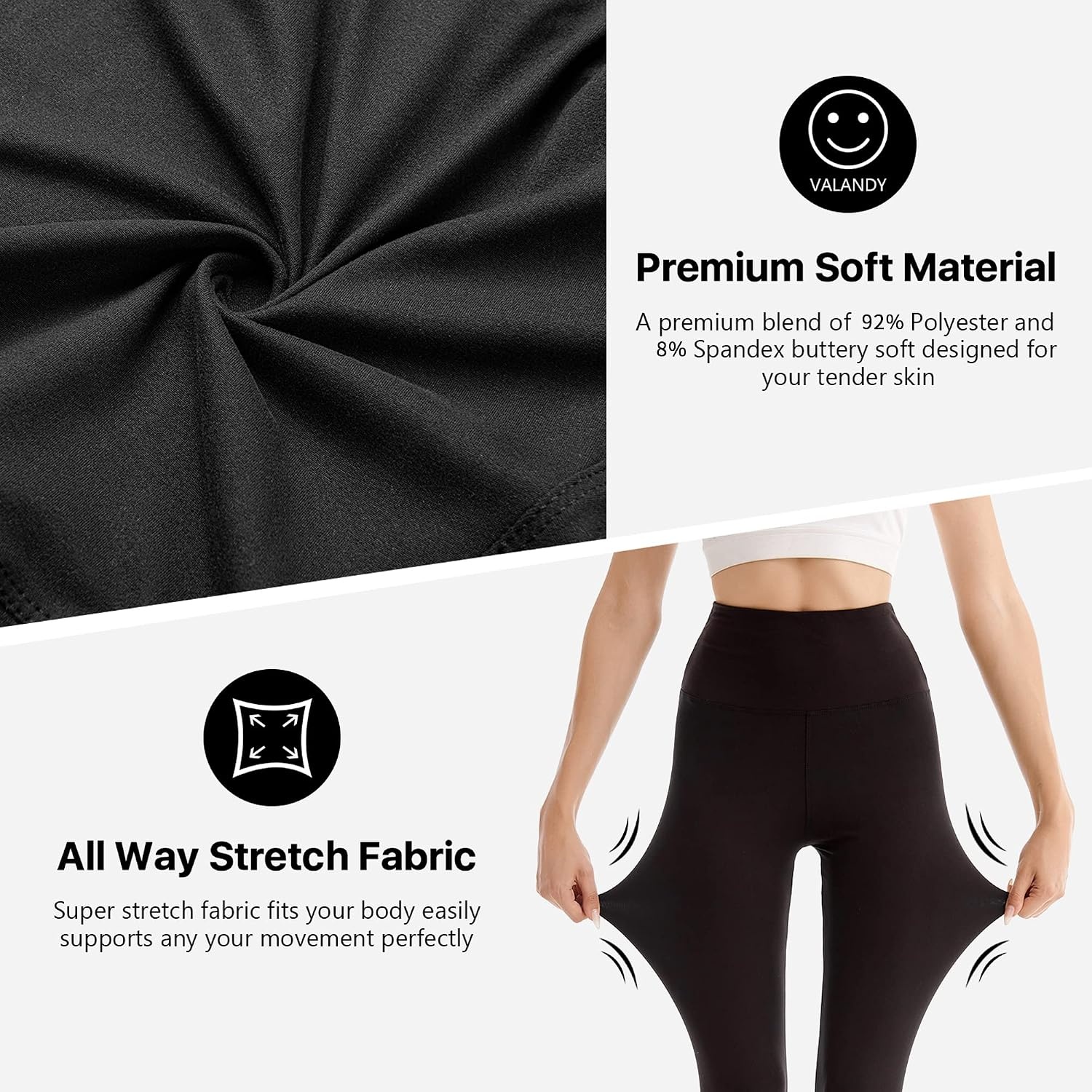 image:imageSINOPHANT Leggings Damen High Waist Leggins fr Sport3er Pack SchwarzSchwarzSchwarz