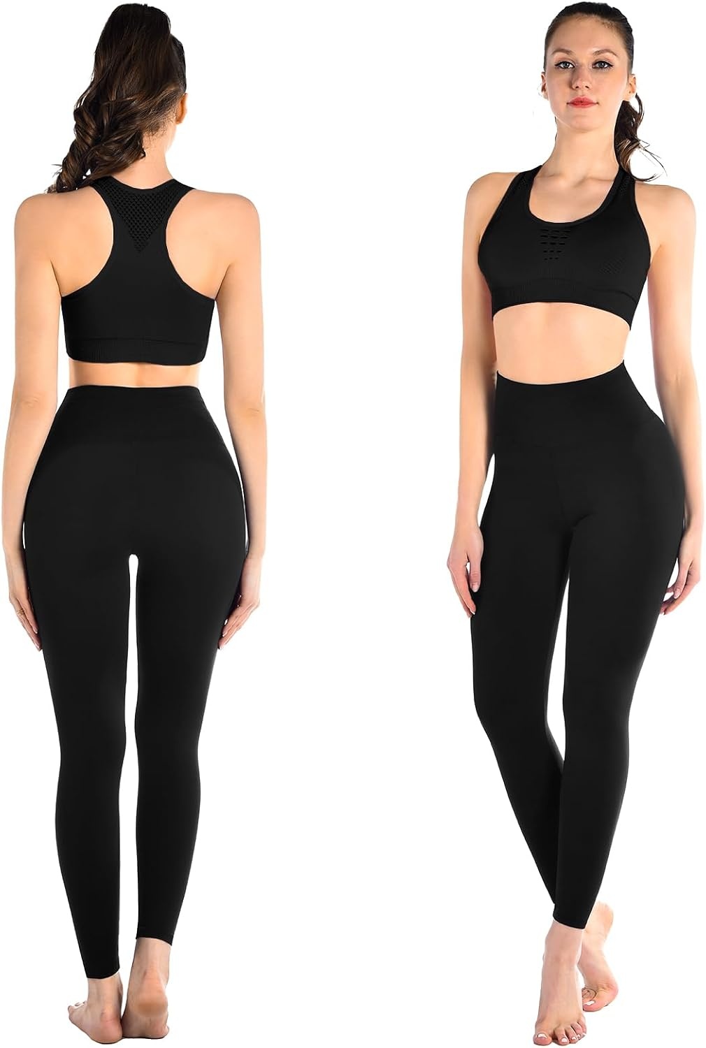image:imageSINOPHANT Leggings Damen High Waist Leggins fr SportSchwarzSchwarzblauBraun