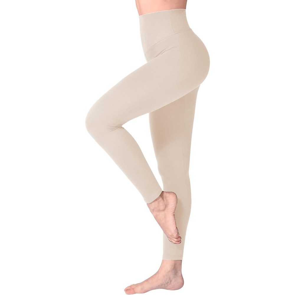image:imageSINOPHANT Leggings Damen High Waist Leggins fr Sport1er Pack Wei Beige
