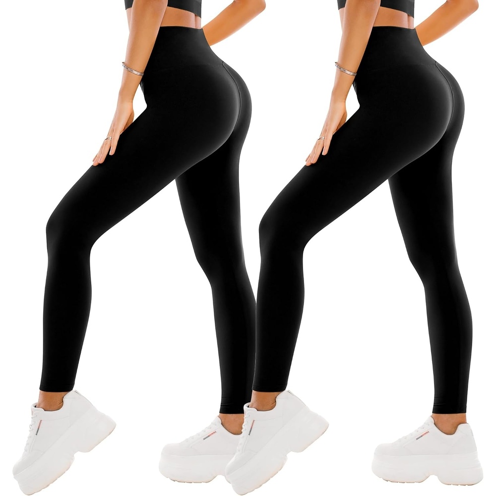 image:imageSINOPHANT Leggings Damen High Waist Leggins fr Sport2er Pack SchwarzSchwarz
