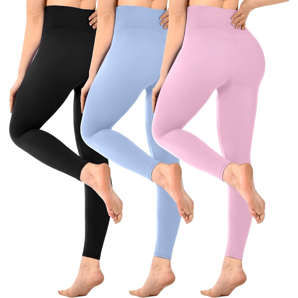 image:imageSINOPHANT Leggings Damen High Waist Leggins fr SportSchwarzHellblauRosa