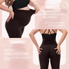 SINOPHANT Damen Umstandsleggings mit Taschen(1 Packung Braun)