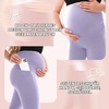 SINOPHANT Damen Umstandsleggings mit Taschen(1 Packung Fliederfarben)
