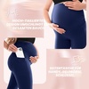 SINOPHANT Damen Umstandsleggings mit Taschen(1 Packung Navy)