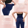 SINOPHANT Damen Umstandsleggings mit Taschen(1 Packung Navy)