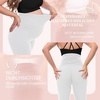 SINOPHANT Damen Umstandsleggings mit Taschen(1 Packung Weiß)
