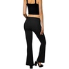 SINOPHANT Flared Yogahose Damen Leggings High Waist Schlaghose Blickdicht Leggins Bootcut Jogginghose with Taschen(Rosa)