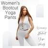 SINOPHANT Flared Yogahose Damen Leggings High Waist Schlaghose Blickdicht Leggins Bootcut Jogginghose with Taschen(Schwarz)