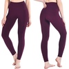 SINOPHANT Leggings Damen High Waist Leggins für Sport(#1er Pack Zwetschgenpurpur)