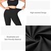 SINOPHANT Leggings Damen High Waist Leggins für Sport(Schwarz/Armee Grün/Braun)