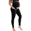 image:imageSINOPHANT Damen Umstandsleggings mit Taschen1 Packung Schwarz