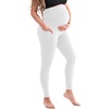 image:imageSINOPHANT Damen Umstandsleggings mit Taschen1 Packung Wei