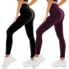#2er Pack Schwarz/Pflaumenlila
