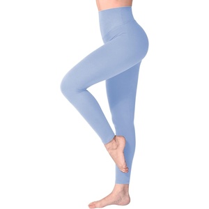 SINOPHANT Leggings Damen High Waist Leggins für Sport(#1er Pack Hellblau)