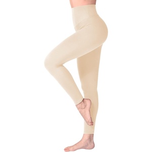 SINOPHANT Leggings Damen High Waist Leggins für Sport(#1er Pack Light Tan)