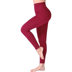 SINOPHANT Leggings Damen High Waist Leggins für Sport(#1er Pack Weinrot)