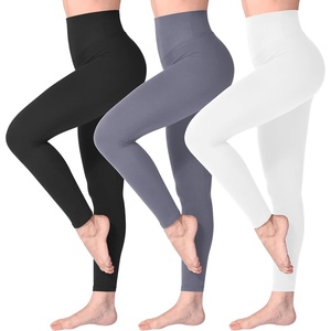 SINOPHANT Leggings Damen High Waist Leggins für Sport(#3er Pack Schwarz/Grau/Weiß)