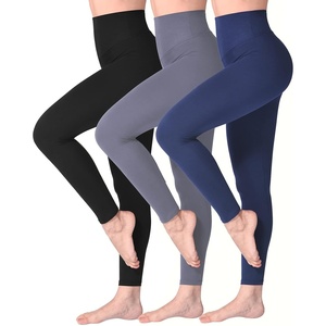 SINOPHANT Leggings Damen High Waist Leggins für Sport(#3er Pack Schwarz/Schwarzblau/Grau)